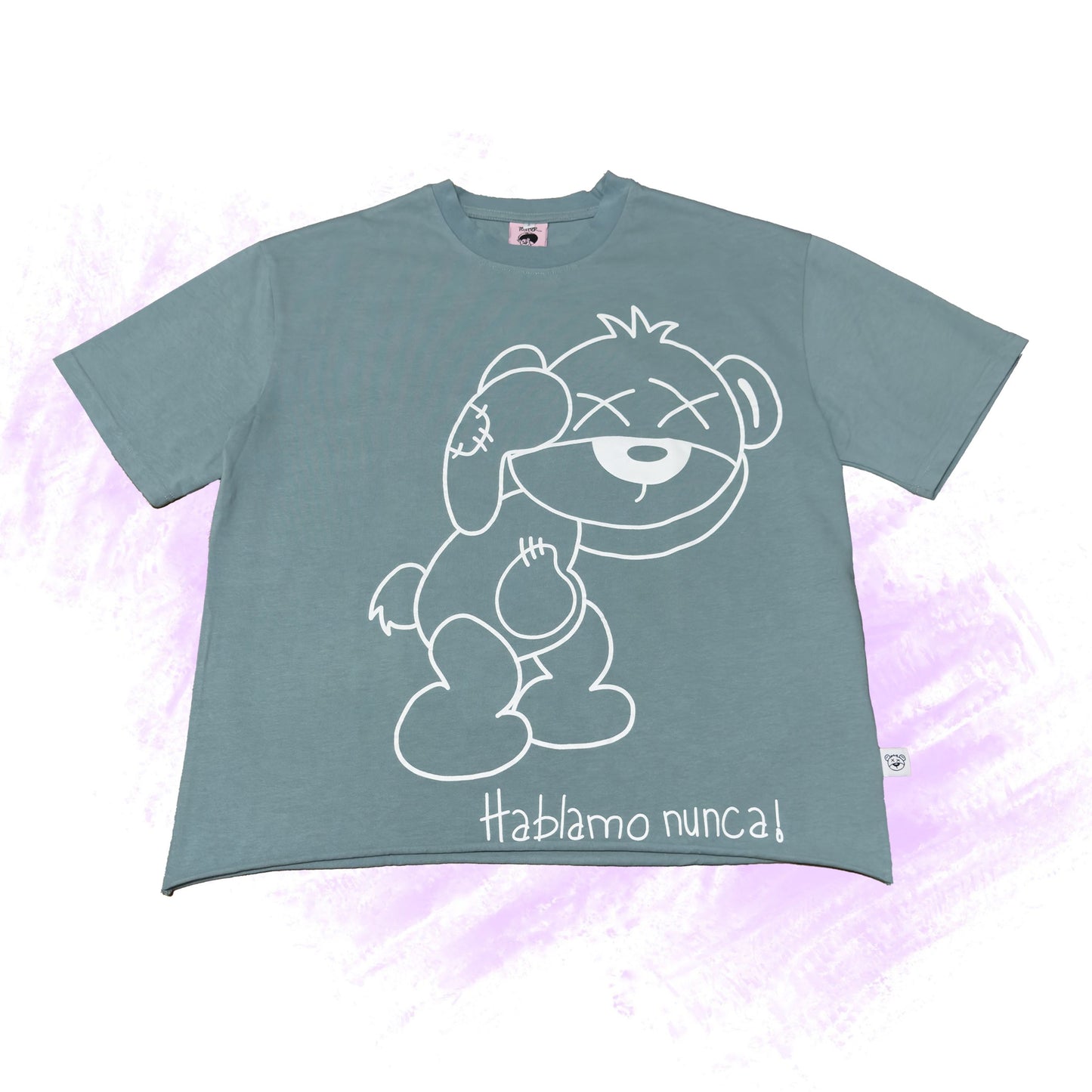 Hablamo' Nunca Box Fit Tee